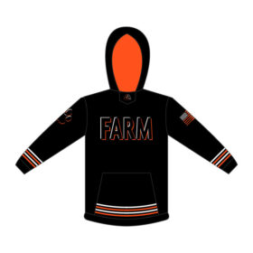 farmington baseball black printed performance tee (st350)