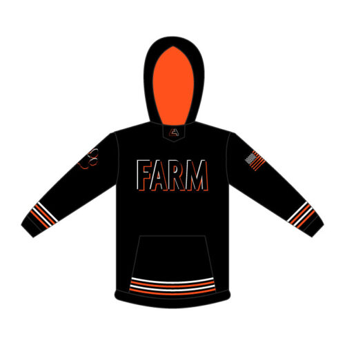 farmington baseball black printed performance tee (st350)