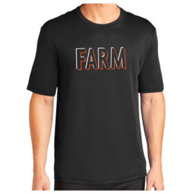 farmington baseball black printed performance tee (st350) (copy)