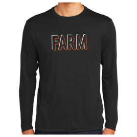 farmington baseball black printed performance tee (st350) (copy)