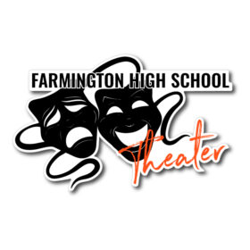farmington high school theater black embroidered flexfit baseball cap (pts30)