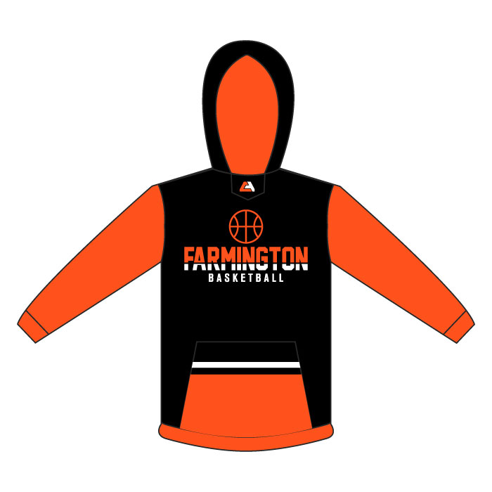 farmington youth basketball full dye hoodie