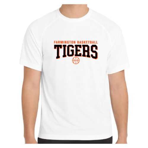 farmington youth basketball coaches orange port & company® performance blend tee (pc381)