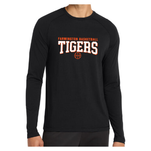 farmington youth basketball coaches orange port & company® performance blend tee (pc381)