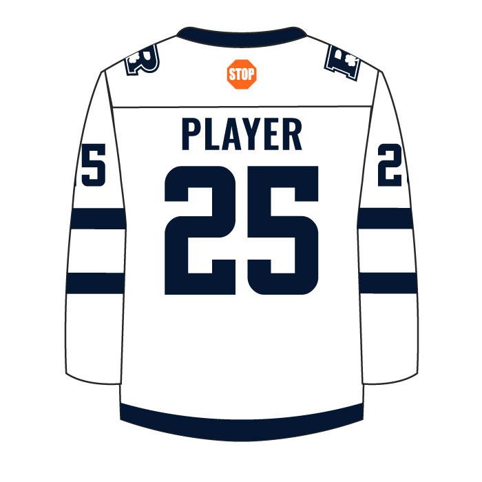 raha boosters white sublimated game jersey