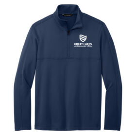 great lakes neurobehavioral center navy embroidered port authority® smooth fleece 1/4 zip (f804)