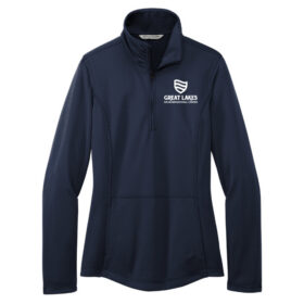 great lakes neurobehavioral center navy embroidered port authority® smooth fleece 1/4 zip (f804)