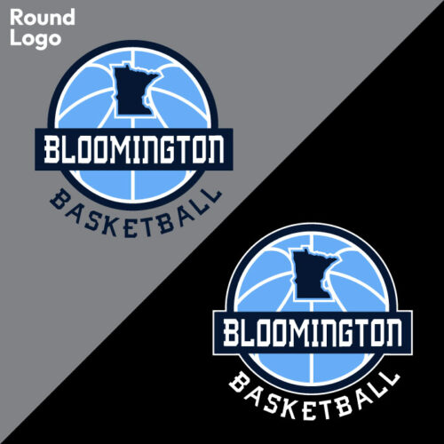 bloomington basketball printed sky blue ladies essential boxy tee (ez100)