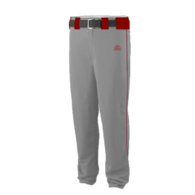 CA Stock Pants – Warm Grey with Red Piping and Belt Loops