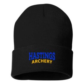 hastings archery black/white embroidered snapback baseball cap (112)