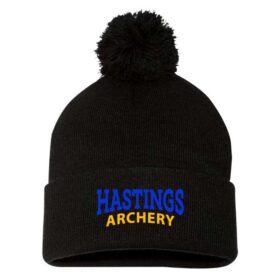 hastings archery black/white embroidered snapback baseball cap (112)