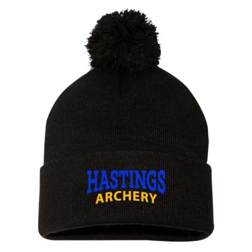 hastings archery black/white embroidered snapback baseball cap (112)