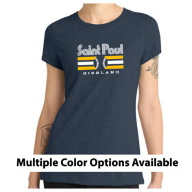 highland navy longsleeve printed performance tee (st350ls)