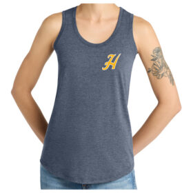 highland navy longsleeve printed performance tee (st350ls)