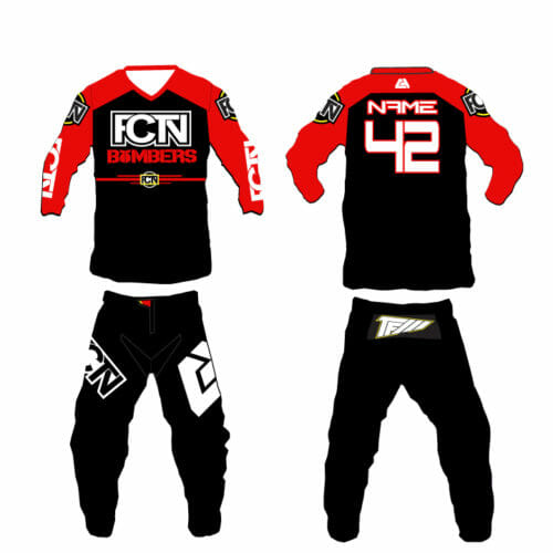 FCTN - "Red Bombers" Motocross Gear Set