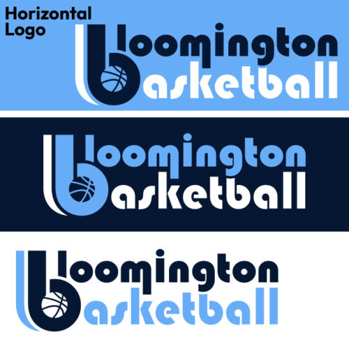 bloomington basketball printed sky blue ladies essential boxy tee (ez100)