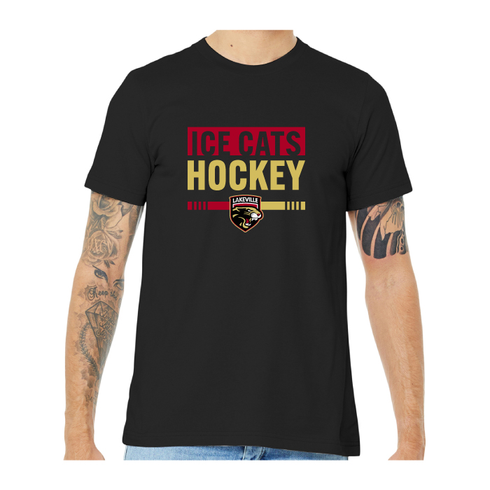 lakeville icecats hockey full dye crewneck shortsleeve jersey