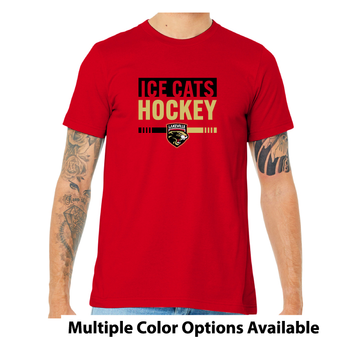 lakeville icecats hockey full dye crewneck shortsleeve jersey