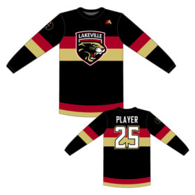 lakeville icecats hockey full dye crewneck shortsleeve jersey