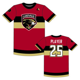 lakeville icecats hockey full dye crewneck shortsleeve jersey