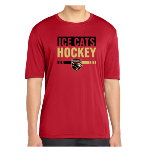 lakeville icecats hockey full dye crewneck shortsleeve jersey