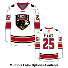 lakeville icecats hockey full dye crewneck shortsleeve jersey