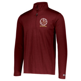 lakeville south boys volleyball black embroidered 1/4 zip pullover (st850)