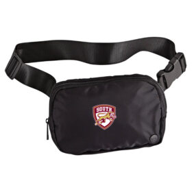 lakeville south hockey black embroidered explorer belt bag/fanny pack