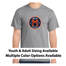 minneapolis millers printed port & co™ essential tee (pc61)