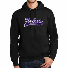 MN Rockers - Black Printed Pullover Hoodie (PC90H)