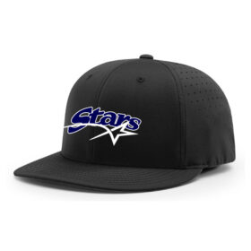 burnsville fastpitch black embroidered flexfit hat (pts30)