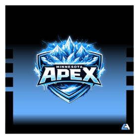 mn ice black embroidered flexfit hat (pts30)