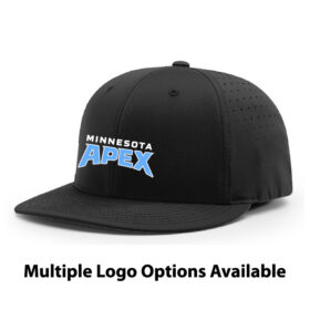 mn ice black embroidered flexfit hat (pts30)