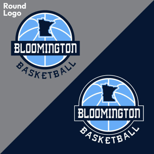 bloomington basketball printed sky blue ladies essential boxy tee (ez100)
