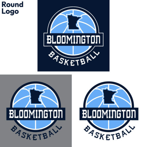 bloomington basketball printed sky blue ladies essential boxy tee (ez100)