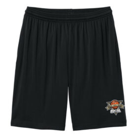 two rivers fastpitch black printed shorts (st355p)