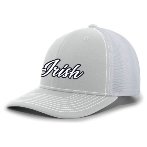 Irish 12AAA Myrtle Beach - White/Silver/White Embroidered Hat (P365)
