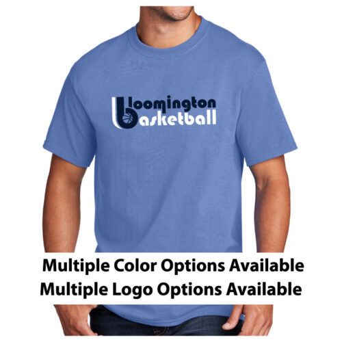 bloomington basketball coaches printed cotton tee (pc54)