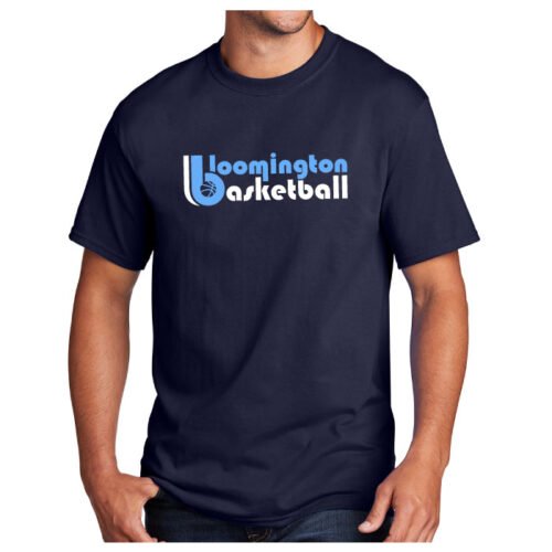 bloomington basketball coaches printed cotton tee (pc54)
