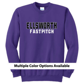 Ellsworth Fastpitch - Printed Fleece Crewneck Sweatshirt (PC90)