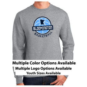 bloomington basketball printed sky blue ladies essential boxy tee (ez100)