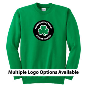 RHS Student Services - Kelly Printed Fleece Crewneck Sweatshirt (PC90)
