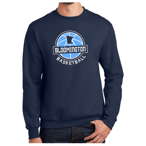 bloomington basketball printed sky blue ladies essential boxy tee (ez100)