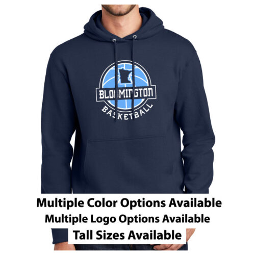 bloomington basketball printed tall pullover hoodie (pc90th)