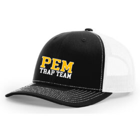 pem bulldogs trap black embroidered flexfit hat (pts30)