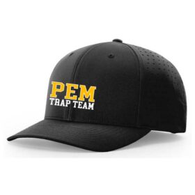 pem bulldogs trap black embroidered flexfit hat (pts30)