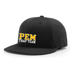 pem bulldogs trap black embroidered flexfit hat (pts30)