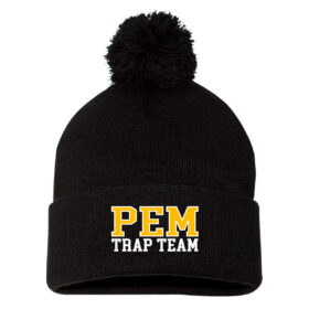 pem bulldogs trap black embroidered flexfit hat (pts30)