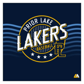 prior lake baseball full dye blanket