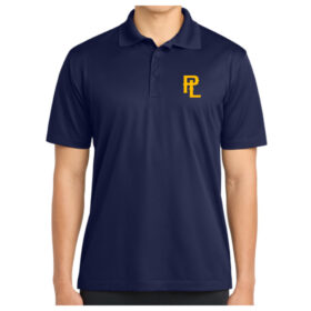 prior lake baseball navy/white embroidered polo (st655)